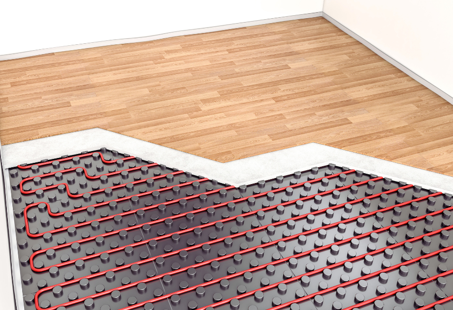 Radiant heat flooring